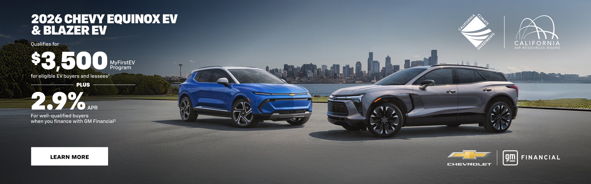 2026 Chevy Equinox EV, Blazer EV. Qualifies for $3,500 MyFirstEV Program for eligible EV buyers a...